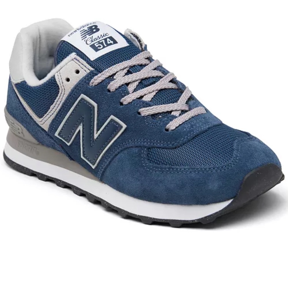 New Balance 574 Navy and Gray Sneakers